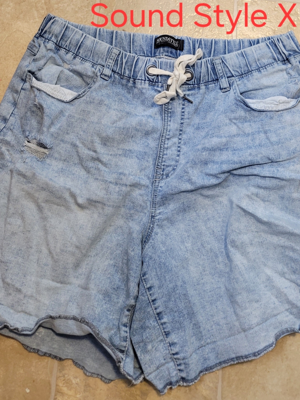 Sound Style X Light Blue Denim Jean Shorts